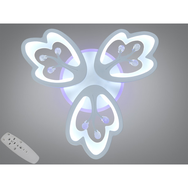 Золота світлодіодна люстра з регулюванням яскравості, пультом, 90W Diasha 8148/3WHLED3colordimmer Золота світлодіодна люстра з регулюванням яскравості, пультом, 90W Diasha 8148/3WHLED3colordimmer