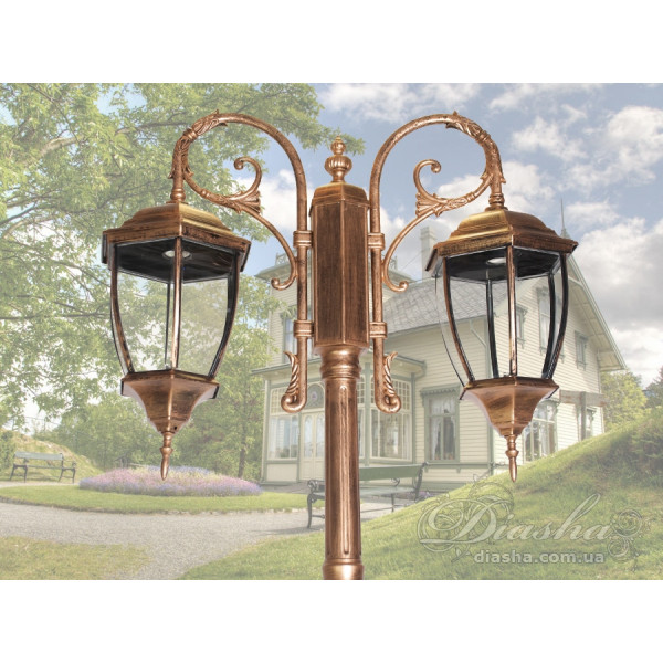 Світильник садово-парковий Diasha DJ001-M/2GB Світильник садово-парковий Diasha DJ001-M/2GB