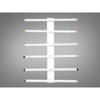 LED люстра з пультом, димером потужністю 90 Вт, чорний хром Diasha 2536WHdimmer