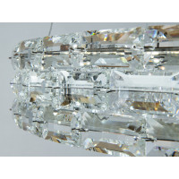 Кришталева світлодіодна люстра-підвіс, 70W Diasha 7896/800+600+400S-Gold