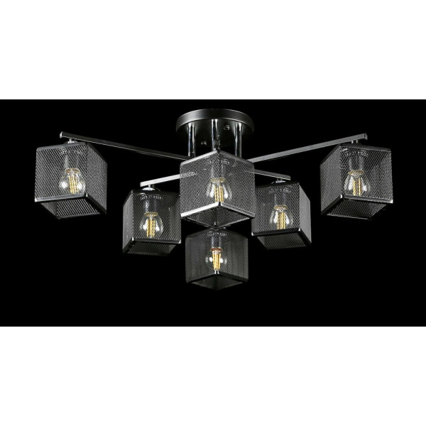 Люстра с плафонами  L07269/6 (BLACK+CHROME) Splendid-Ray
1002559
