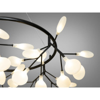 Декоративная люстра в зал 45 лампочки чорна Diasha Y887-45ABK