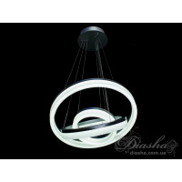 Сучасна світлодіодна люстра з димером, 70W Diasha 8123-600+450+300GRdimmer