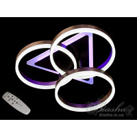LED люстра потолочная светодиодная с пультом управления Diasha 8872/3WHLED3colordimmer