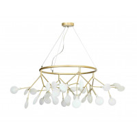 Люстра в зал подвесная декоративная Levistella 918LP263-36 GD+WH
