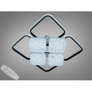 Люстра стельова Diasha LED біла чорна 130W димер Diasha 2568WH+BKDIMMER