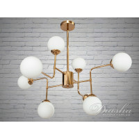 Люстра в зал в стиле лофт на 8 ламп Diasha 81636/8G