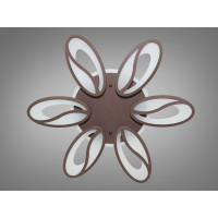 Стельова LED люстра з диммером, підсвічуванням, 105Вт, коричнева Diasha 8090/6CFLED3colordimmer
