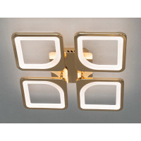 Світлодіодна люстра смарт світильник з пультом, 60W, золото Diasha S8060/4G