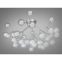 Люстра декоративная  на 36 лампочки, хром сатин Diasha X887-36BSL