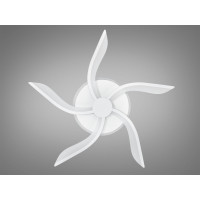 Стельова led люстра кільця з пультом, диммером, підсвіткою, 40W, біла Diasha 2480/5WHLED3colordimmer