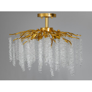 Стельова кришталева люстра "Гліцинія" Diasha A605-600GD