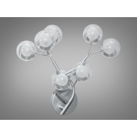 Настінний світильник бра Diasha Світлячок хром сатин 7 ламп Diasha B887-7BSL