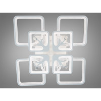 Люстра светодиодная с пультом  8157/4+4WH LED 3color dimmer 