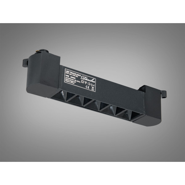 Трековий LED світильник лінійний білий 8Вт 4000К Diasha PPF-GS-10W-BK