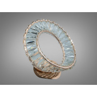 Настінний кришталевий LED бра 42 Вт золото Diasha 548/1G