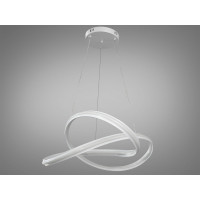 Сучасна світлодіодна люстра з пультом, диммером, 155 Вт, біла Diasha 1061WH