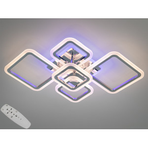 Світлодіодна люстра смарт світильник з пультом, 80W, золото Diasha A8160/2+3HRLED3colordimmer