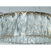 Кришталева люстра LED золото 105Вт пульт Diasha 575/600+420G