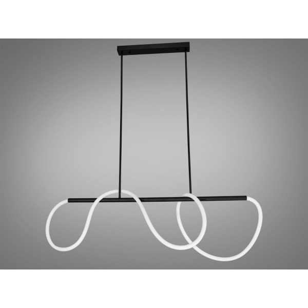 Підвісна світлодіодна люстра в коридор з серії "Роуплайт", 32W, чорна Diasha SY9752-L1200BK Підвісна світлодіодна люстра в коридор з серії "Роуплайт", 32W, чорна Diasha SY9752-L1200BK