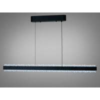 Світлодіодна лінійна люстра підвіс над столом, 40 Вт, сіра Diasha XH1002/1000BK