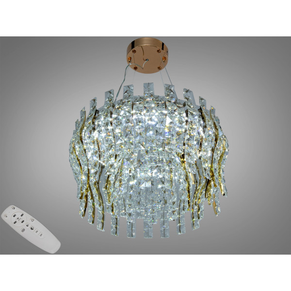 Підвісна люстра кришталева світлодіодна 30Вт Diasha 3038/500SGD