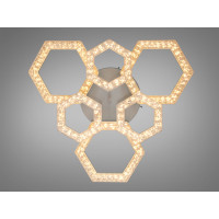 Стельова LED люстра біла 75W 6 модулів з пультом Diasha 6653/3+3WH