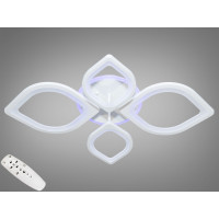 Стельова LED-люстра з диммером та підсвічуванням, 105W Diasha 8073/2+2WHLED3colordimmer
