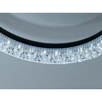 Стельова LED люстра кільця чорний 133 Вт Diasha MX4770/5+1BK
