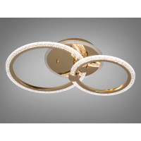 LED люстра в спальню з пультом  55W  золото Diasha A8180/2GLED3colordimmer