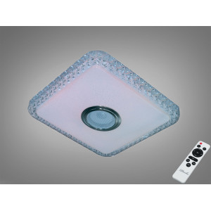 LED стельова люстра біла 45 Вт з Bluetooth колонкою Diasha DB-8501C/280x280RGB+MP3
