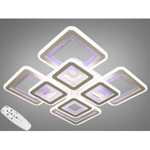 Стельова світлодіодна люстра з диммером 160W Diasha N3001/4+4WHLED3colordimmer