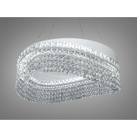 Люстра кришталева Diasha біла LED 58Вт Diasha P7027/D500WH