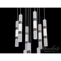 Светодиодная люстра-подвес Diasha 1015/10CR+WH 