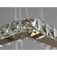 Приваблива кришталева світлодіодна підвісна люстра на кухню, 38W Diasha 7223-2W/400+210G