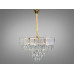 Сучасна підвісна кришталева люстра в вітальню, 11 ламп, хром Diasha 327-600GD