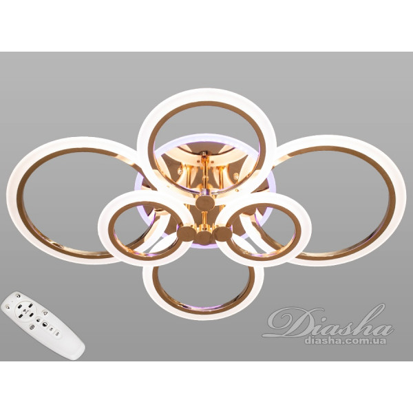 Светодиодная люстра Diasha A8022/6G LED 3color dimmer