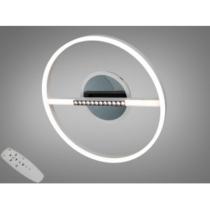 Люстра стельова LED Diasha біло чорна 48W пульт Diasha 2533WH+BKdimmer