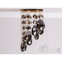 Точковий світильник із кришталевими підвісками Diasha 6019DGD-SM
