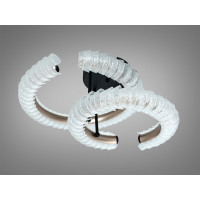 Стельова LED люстра шампань 80W з пультом Diasha 2509/500+400CG