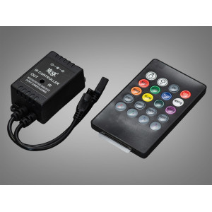 Музичний контролер з ДУ для RGB стрічки Diasha PC-K12-RGB-mus-20KEY-IR