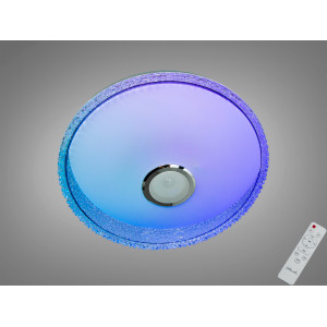 Смарт LED люстра біла 80 Вт RGB з Bluetooth Diasha DB-8308/500RGB+MP3