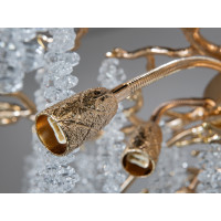 Захоплююча підвісна кришталева люстра "Гліцинія", 10 ламп, хром Diasha 609-760G