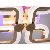 Плоска світлодіодна люстра з пультом, диммером, підсвіткою, 70W Diasha A8208/4GLED3colordimmer