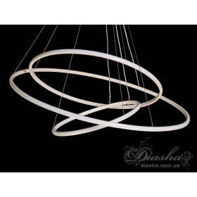 Підвісна люстра LED біла 3 кільця 140Вт 7700Лм Diasha MD9079-3ABK-800+600+400dimmer
