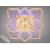 Стельова LED люстра з диммером та підсвічуванням 90W Diasha AS8170/4+4GLED3colordimmer