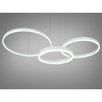 Оригінальна новинка, світлодіодна люстра на тросах, 105 Вт, біла Diasha 1029-600+400+300WH