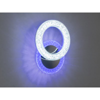 Стильний світлодіодний світильник з кольоровою підсвіткою, 22W, хром Diasha 2203/1HR