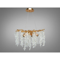Люстра підвісна Diasha Гліцинія золото 6xE14 Diasha P8068/D500G