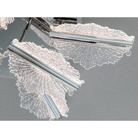 LED люстра хром пульт димер 95 Вт 9 елементів Diasha S25106/6+3HRLED3colordimmer